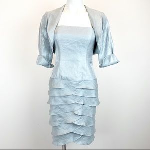 Adrianna Papell dress jacket set layered